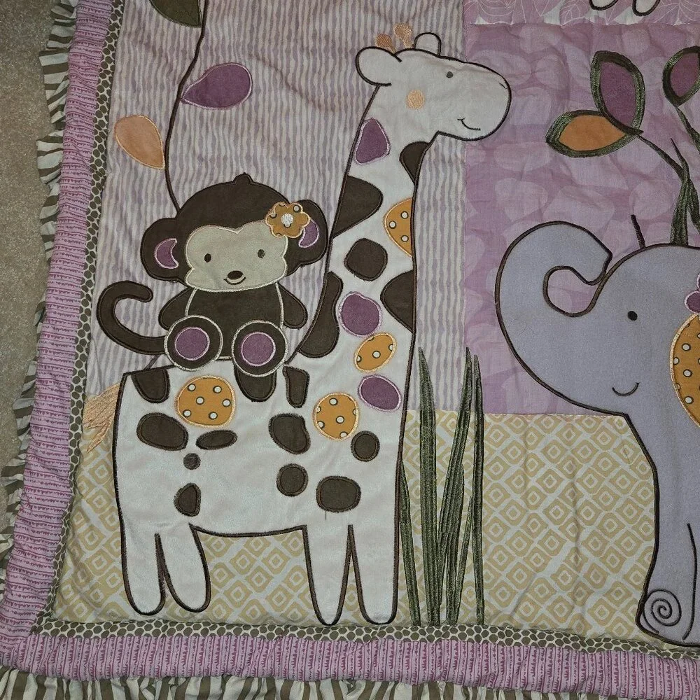 CoCaLo Baby Jacana Crib Set; 9 piece Unisex Excellent Used‎ Condition